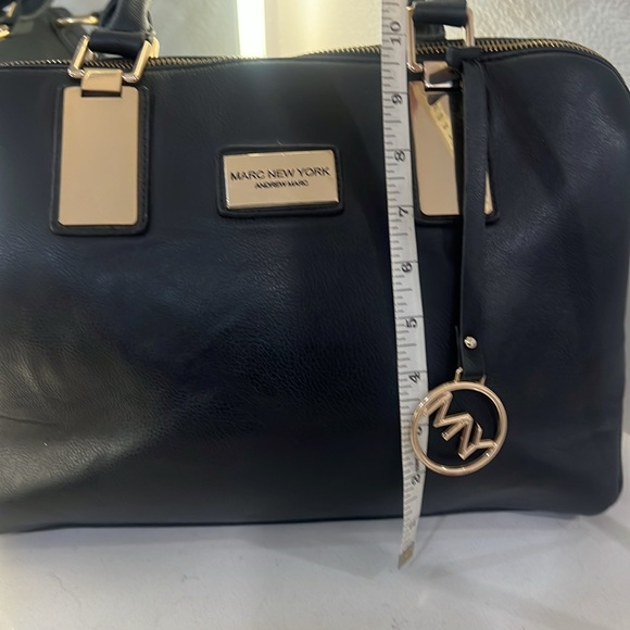 Marc New York Black Satchel with Gold Accents - Picture 5 of 15